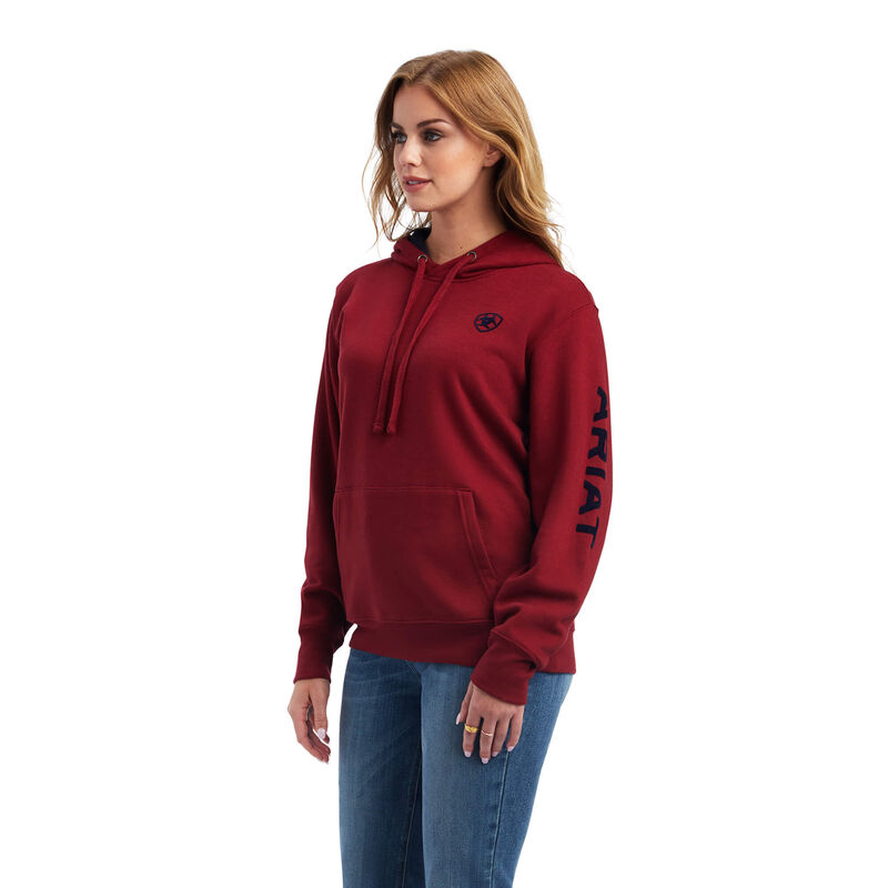 Ariat Hoodie Damen - Real Arm Logo Rot ( UIXOG-9731 )